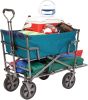 Mac Sports Heavy Duty Steel Double Decker Collapsible Yard Cart Wagon(D0102HEBTVU)