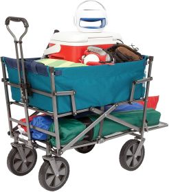 Mac Sports Heavy Duty Steel Double Decker Collapsible Yard Cart Wagon(D0102HEBTVU)