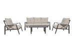[Promotion!]Modern Muse 4 pcs Aluminum Patio Sofa set with cushions,KD(D0102HEC14A)