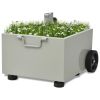Outdoor Umbrella Stand Plant Pot Gray(D0102HEJEHU)