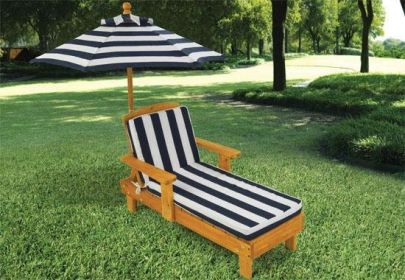 Outdoor Chaise w/ Umbrella(D0102HHY52G)
