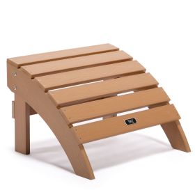 TALE Adirondack Ottoman Footstool All-Weather and Fade-Resistant Plastic Wood for Lawn Outdoor Patio Deck Garden Porch Lawn Furniture(D0102HPYJDA)