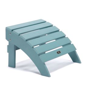 TALE Adirondack Ottoman Footstool All-Weather and Fade-Resistant Plastic Wood for Lawn Outdoor Patio Deck Garden Porch Lawn Furniture(D0102HPYJDV)