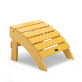 TALE Adirondack Ottoman Footstool All-Weather and Fade-Resistant Plastic Wood for Lawn Outdoor Patio Deck Garden Porch Lawn Furniture(D0102HPYJDW)