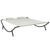 Outdoor Lounge Bed Fabric Cream(D0102HEJYFU)
