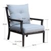 Modern Muse 4pcs Alum Sofa Set (Fully Assembled)(D0102HEBSAA)