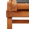 Sun Lounger Solid Acacia Wood and Textilene(D0102HEJCYV)