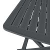 3 Piece Folding Bistro Set Plastic Anthracite(D0102HEJMV7)