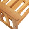 Garden Chairs with Tea Table 62.5"x24"x36.2" Solid Acacia Wood(D0102HEJCJA)