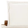Sun Lounger with Cushion Solid Acacia Wood Cream(D0102HEJ1N7)