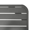 Garden Table Dark Gray 70.9"x32.7"x28.3" Steel(D0102HEJ1WU)