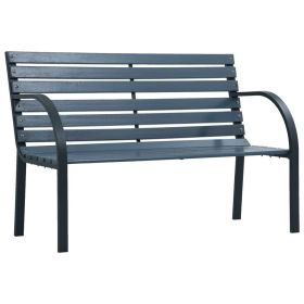 Garden Bench 47.2" Gray Wood(D0102HEJY67)