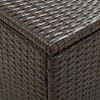 Garden Storage Box Poly Rattan 39.3"x19.6"x19.6" Brown(D0102HEJ1AG)