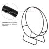Artisasset Black Paint 40-Inch Round Indoor And Outdoor Iron Fireplace Firewood Stand YJ(D0102HETJPG)