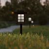 8 Pack Lantern Style LED Solar Lights Weather Resistant Outdoor Solar Powered Lights for Pathway, Garden, & Yard(D0102HPMMSG)