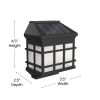 6 Pack Wall Mount LED Solar Lights - Weather Resistant Decorative Solar Powered Lights - Deck and Fencing Solar Lights(D0102HPMMSY)