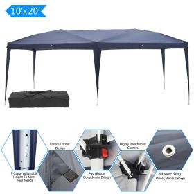 10'' x 20'' Home Use Outdoor Camping Waterproof Folding Tent with Carry Bag Blue(D0102HHVI67)