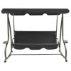 Outdoor Swing Bench with Canopy Anthracite(D0102HETIVV)