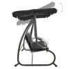 Outdoor Swing Bench with Canopy Anthracite(D0102HETIVV)