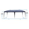 10'' x 20'' Home Use Outdoor Camping Waterproof Folding Tent with Carry Bag Blue(D0102HHVI67)
