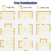 7 Pieces Rattan Sectional Sofa Set with Cushion for Patio Garden(D0102HHY1TP)