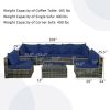 7 Pieces Rattan Sectional Sofa Set with Cushion for Patio Garden(D0102HHY1TP)