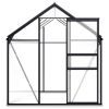 Greenhouse with Base Frame Anthracite Aluminum 51.1 ftÃ‚Â²(D0102HPZLZG)