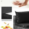7 Pieces Rattan Sectional Sofa Set with Cushion for Patio Garden(D0102HHY146)