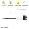 12 Pcs LED Stainless Steel Outdoor Garden Solar Lights for Pathway Walkway Patio Yard Lawn Cool White XH(D0102HPZYBG)