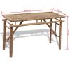 Beer Table with 2 Benches 100 cm Bamboo(D0102HEJP97)