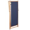 Folding Beach Chair Fabric and Wooden Frame Blue(D0102HEJQXW)