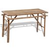 Beer Table with 2 Benches 100 cm Bamboo(D0102HEJP97)
