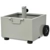 Outdoor Umbrella Stand Plant Pot Gray(D0102HEJEHU)