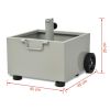 Outdoor Umbrella Stand Plant Pot Gray(D0102HEJEHU)