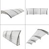 DIY 120"x 40" Window Awning Front Door Canopy Cover Yard Garden Outdoor RT(D0102HETR6W)