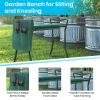Foldable Garden Kneeler - Padded Gardening Bench for Kneeling or Sitting with Removable Tool Bag Pouch(D0102HPMT5Y)