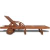 Sun Lounger Solid Acacia Wood(D0102HEJSTG)