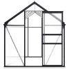 Greenhouse with Base Frame Anthracite Aluminum 63.4 ftÃ‚Â²(D0102HPZLZY)