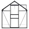 Greenhouse with Base Frame Anthracite Aluminum 51.1 ftÃ‚Â²(D0102HPZLZG)