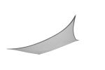 Rectangular 12'x16' shade sail(D0102HPZ17V)