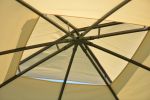 U_STYLE Quality Double Tiered Grill Canopy, Outdoor BBQ Gazebo Tent with UV Protection, Beige(D0102HEBRIY)