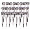 24pcs 5W High Brightness Solar Power LED Lawn Lamps with Lampshades White & Silver(D0102HHV2UG)