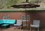 9Ft 3-Tiers Outdoor Patio Umbrella with Crank and tilt and Wind Vents for Garden Deck Backyard Pool Shade Outside Deck Swimming Pool(D0102HEBEWU)