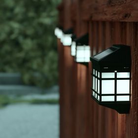 6 Pack Wall Mount LED Solar Lights - Weather Resistant Decorative Solar Powered Lights - Deck and Fencing Solar Lights(D0102HPMMSY)