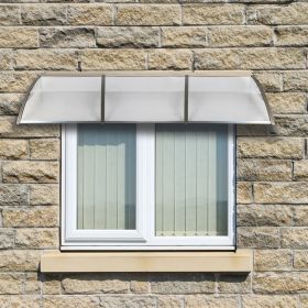 DIY 120"x 40" Window Awning Front Door Canopy Cover Yard Garden Outdoor RT(D0102HETR6W)