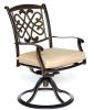 Patio Glider Chairs, Swivel Rocker, Garden Backyard Chairs Outdoor Patio Furniture 2 Pcs Set(D0102HEVNWU)