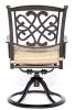 Patio Glider Chairs, Swivel Rocker, Garden Backyard Chairs Outdoor Patio Furniture 2 Pcs Set(D0102HEVNWU)