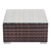 Outdoor Fully Equipped Weaving Ratt Fully Equipped Weaving Rattan Sofa Set with 2pcs Corner Sofas & 1 pcs Coffee Table  XH(D0102HE4FZV)
