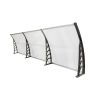 DIY 120"x 40" Window Awning Front Door Canopy Cover Yard Garden Outdoor RT(D0102HETR6W)