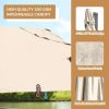 10x10 Feet Patio Offset Cantilever Umbrella with Aluminum 360Ã‚Â° Rotation Tilt(D0102HPZ32Y)